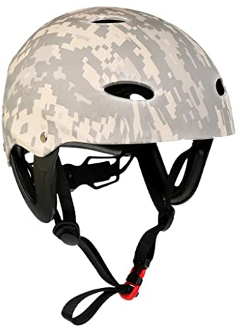 Casque de sécurité pour sports nautiques pour adultes et enfants - Motif camouflage numérique