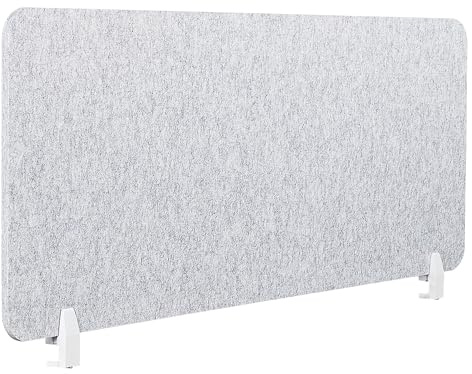 Beliani Pannello Divisorio Fonoassorbente in Pet 160 x 50 cm Grigio Wally