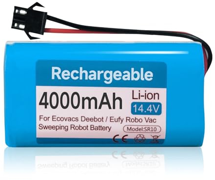 Mspalocell 4000 mAh 14,4V Batería para Venga RVC 3000,Conga 990/1090/1790,Conga 2290 Ultra,Neatsvor x500,Ikonhs netbot S14/S15,Proscenic 850T,Ultenic D5/D5s,Tesvor S6/X500,Eufy RoboVac 11s/30c/G10