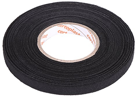 Estink Bande de Câblage Tissu, Auto-Adhésif Bande de Câblage Automobile Polyvalent Ruban Auto-adhésif Faisceau de Câblage Dédiée pour Voiture Véhicule (9mm*25m)