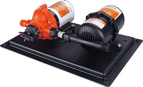 LIGHTEU®, Seaflo DC 12 V 11,3 l/min 33er Serie Wasserdrucksystem, 45 PSI Pumpe und 0,75 l Tank