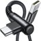 AINOPE USB-C-Ladekabel, 2 Stück (2 m), 3,1 A Schnellladung, rechtwinkliges Kabel, langlebiges nylongeflochtenes, kompatibel mit Galaxy S10, S9, S21, LG V30, V20, G6, Smartphone