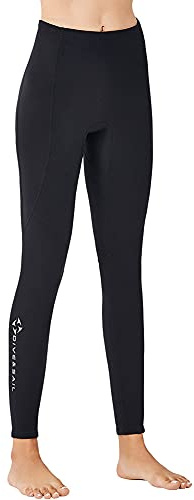 Wetsuit Pants Women Men Neoprene Long Pants 2MM Diving Swimming Surfing Leggings, 3MM 1.5MM Swim Tights Pant Wetsuits Shorts Warm Sun Protection for Snorkeling Scuba Water Sports (2mm Women, S)
