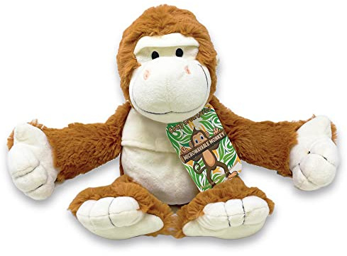 General Healthcare Cozy Creatures Microwavable Kids Heatable Cuddly Monkey Teddy - Warm hugs