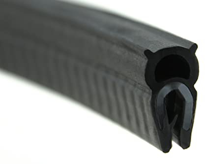 DO9 Dichtungsprofil von SMI-Kantenschutzprofi - Klemmbereich 1-2 mm - mit Dichtung oben aus TPE mit POM-Klemmband - NICHT ROSTEND - einfache Montage, selbstklemmend ohne Kleber (3 m)