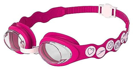 Speedo Unisex Kinder Sea Squad Spot Schwimmbrille | Schwimmen lernen | Verstellbares Band | Bequeme Passform Schwimmbrille, Blossom/Electric Pink/Clear, Einheitsgröße