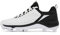 Herren Damen Baseball-Softball-Schuhe, leicht, atmungsaktiv, for Schnüren, bequem, Outdoor-Trainer, professionelle rutschfeste Baseball-Stollen, Herren-Turf-Schuhe (Color : White Black, Size : 40 EU
