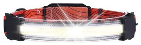 equlup Lampada Frontale, Lampada Frontale a LED Luce Forte USB Ricaricabile Testa da Pesca Lampada Frontale con Sensore di Movimento Impermeabile Per Campeggio Corsa Ciclismo Pesca