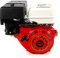 420CC Benzinmotor, 15 PS Benzinmotor Landmaschinen, Viertakt-Stationärmotor, Einzylinder-Stationärmotor, Industriemotor, luftgekühlter Benzinmotor, 15 PS 9KW Motor. (Rot-Weiß)