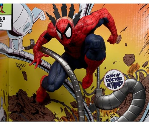 McFarlane Toys - Marvel Spider-Man scala 1:6 collezionabile con scena e fumetti (Marvel Tales #223)