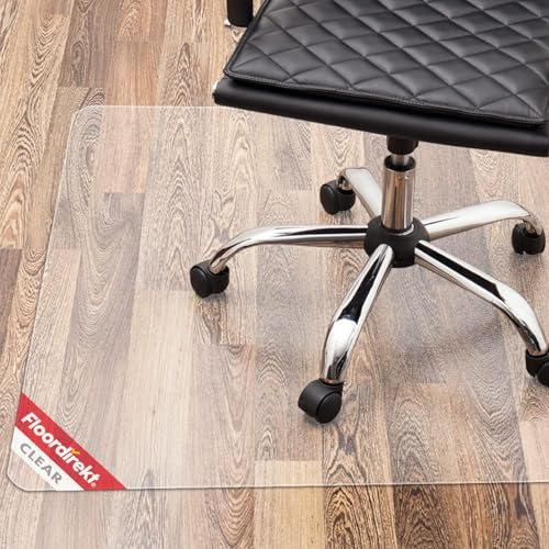Floordirekt PRO - Tappetino per sedia da ufficio – Tappetino protettivo trasparente per pavimenti duri – Tappeto, protezione pavimento, tappetino (120 cm x 120 cm)