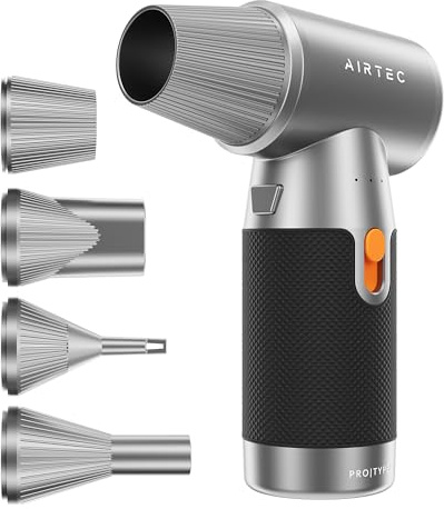 IT Dusters AirTec Ultra Electric Air Duster Blower for PC, Laptop, Console, Electronics and Home Cleaning, Environmental Alternative to Spray air can Duster Keyboard Cleaner (Type 8 - Space Core)