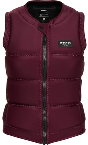Mystic 2026 Womens Star Front Zip Wake Impact Vest - Oxblood Red