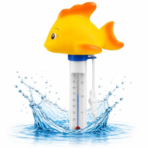 Termómetro flotante – Temómetro de agua para piscina, piscina – para medición precisa (peces)