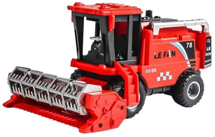 MFMEXUL Tracteur de Moisson Jouet pour Enfants, Rouge