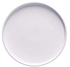 LA PORCELAINE BLANCHE - Lot de 6 assiettes tendues Ø17 cm Essentiel Gourmet