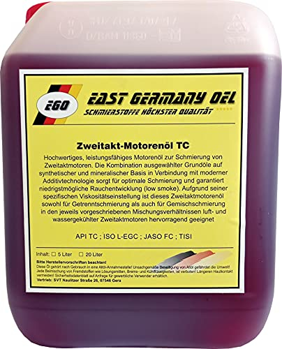 Zweitaktöl Zweitaktmischöl 2 Takt Teilsyn.für Kettensäge,Motorsense,Motorrad,Kart,Moped Kanister 5 Liter
