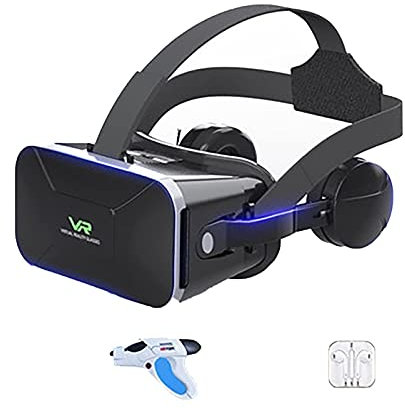CYLZRCl Auriculares 3D VR, Gafas 3D VR Inmersión Espacial Tridimensional 360 ° Películas Regalo Niños Adultos Suave Cómodo Distancia Ajustable (Color : HD 4)