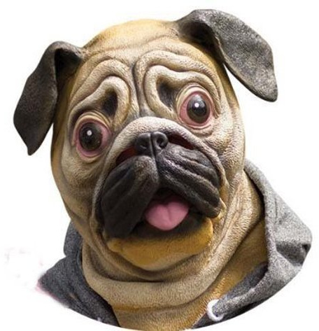 Special New Latex Full Head Overhead Animal Cute Bulldog Mask for Halloween、Mask Festival、Easter or Dance Party