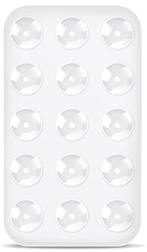 BOXOB Ventosa per Telefono Auto, Ventosa a Doppia Faccia Multiuso Supporto a Ventosa Rettangolare per Telefono per Auto Mini Tappetino Ventosa per Mobile Telefoni (Bianco)