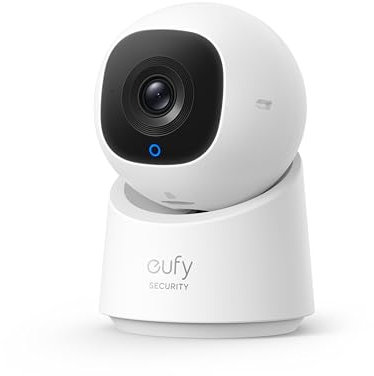 eufy Security Indoor Cam C220 Home Security Camera, 2K Auflösung mit 360° Pan & Tilt, Plug-in Sicherheitskamera, unterstützt nur 2,4 GHz Wi-Fi,