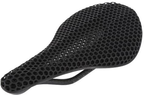 Sella Ciclistica in Fibra di Carbonio Leggera, Comodo Sedile Stampato in 3D con Ventilazione per Ventilazione per Strada e Montagna