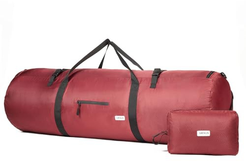 Arxus Bolsas de Deporte Grande 90L 50L 30L Hombre y Mujer Bolsa de Viaje Plegable para Fin de Semana Deportiva Gimnasio Bate de Béisbol con Bandolera, Almacenamiento de Tienda Camping
