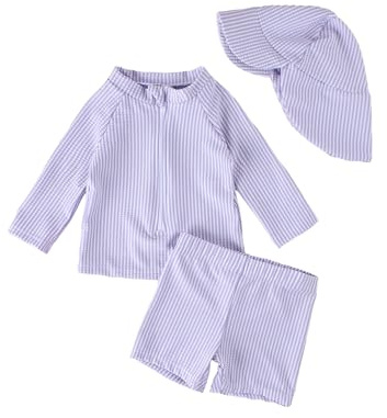 JiAmy Baddräkt pojkar flickor baby småbarn UV-kläder barn skydd baddräkt badkläder skyddskläder med solhatt
