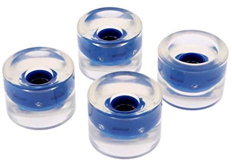 BDJXOZYH 4 delar 70 mm upplyst skateboard longboard hjul lyser på natten 78A mörkblå