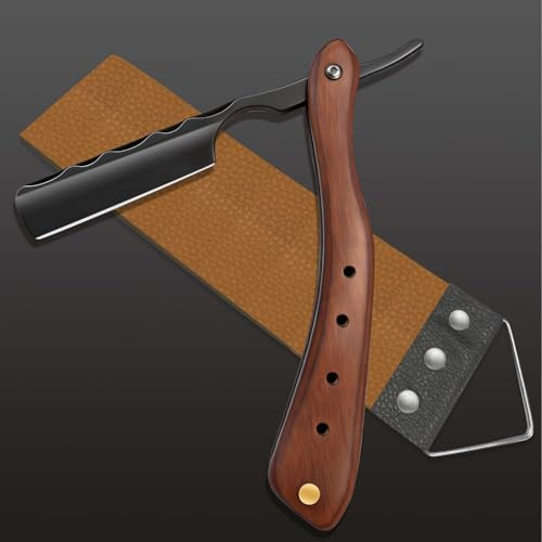M&LD Rasiermesser Herren Einschneidige Rasierklingen fur Manner Rasiermesser Edelstahl Rasierer Herren Rasierklingen fur Friseur Home & Salon Rasiermesser Geschenke zum Vatertag