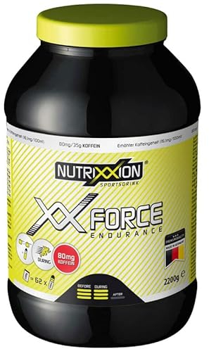 NUTRIXXION® | High Energy Drink Endurance, Energie Drink für Sportler, BCAA Energy Drink, XX Force, 80mg Koffein | 2200g