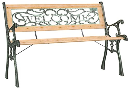 vidaXL Trädgårdsbänk 122 cm massivt granträ, uteplatsbänk, utomhusbänk, bänk, uteplatsbänkar, utomhusbänkar, bänkar, träbänk, träbänkar, barnbänk