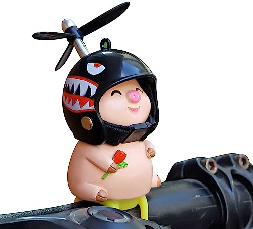 Cochon Vélo Cloche Nouveauté Casque Cochon Vélo Cloche Belle Cochon en Silicone Enfants Vélo Corne Sonnette Velo Vélo Guidon Cloche pour Enfants Bebe Toddler Adultes Deco