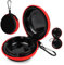 KILDOWS Cenicero de Bolsillo, Mini Cenicero Portatil Cenicero Exterior Ceniceros Portátiles con Tapa y Cremallera y Llavero para Viajes Coche Hogar Oficina Exteriores Camping Senderismo (Rojo)