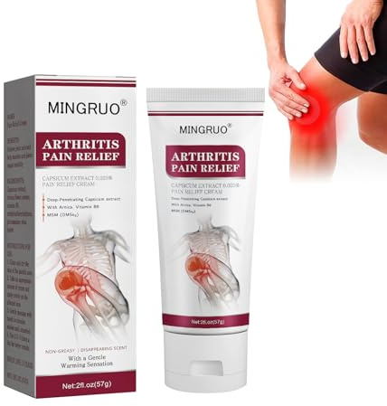 MINGRUO Crema Calmante para las Articulaciones, Pomada para Aliviar el Dolor, Crema para el cuidado de las articulaciones para Espalda Cuello Manos y Rodillas