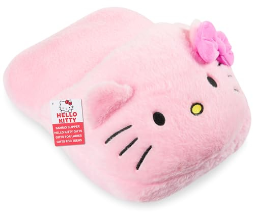 Get Trend Hello Kitty Sanrio Foot Warmer Women Teens UK 2-13.5, Non Electric Fleece Foot Muff, Heated Slipper Non Slip, Arthritis Renauds Muscle Pain (Pink Hello Kitty)