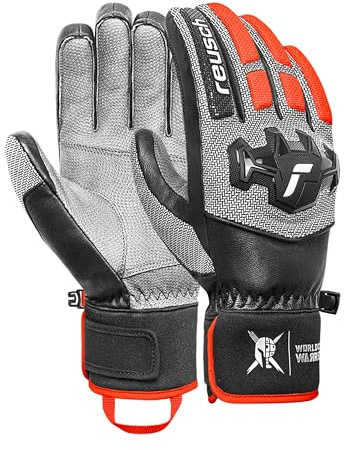 Reusch Worldcup Warrior Team Gants de Ski Unisexe avec Isolation TecFill, protège-Doigts, Protection de la Cheville, Coupe-Vent, Respirants, pour Professionnels du Ski