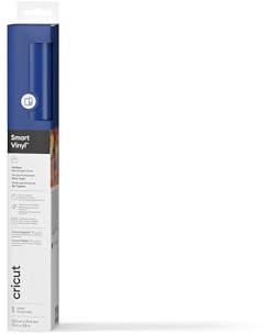 Cricut Smart Permanent Vinyl, Matt Blue, 33cm x 91.4cm, Self-Adhesive Vinyl Sheet | Ideal for Customising Mugs, Bottles, Labels, Signs & DIY Crafts, for All Cutting Machines