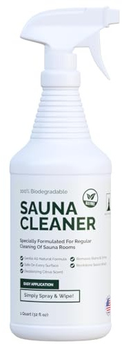 Northwood Sauna - Sauna Cleaner - Natural Wood Cleaner & Deodorizer - Ready-to-Use Spray - 1 Quart (32 Fl Oz)
