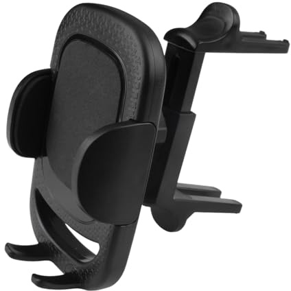 Uoww Soporte de Teléfono para Movil Coche, Soporte Circular Ventilación Aire para Mercedes-Benz A/B/C/E/S Mini Cooper Jeep Ford, Porta Móvil Coche Universal Rotación 360°, Móviles de 4.5'' a 7.2''