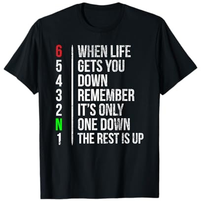 Motorbike Motorcycle Gears When Life Gets You Down T-Shirt