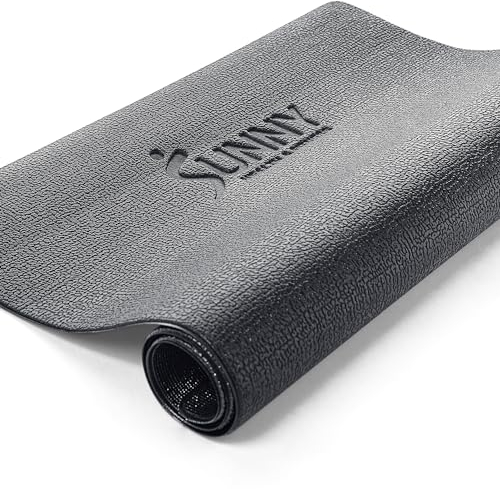 Sunny Health & Fitness Esterilla Antideslizante para Gimnasio Casa, Esterilla para Equipo de Ejercicio para Cinta de Correr, Bicicleta, Elíptica y Stepper, Esterilla para Yoga, XS