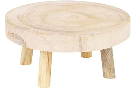 SMELEYOU Plant Stands, Plant Stool Wooden Plant Stand Indoor Flower Pot Stand Potted Plant Table Stand for Home Decor M