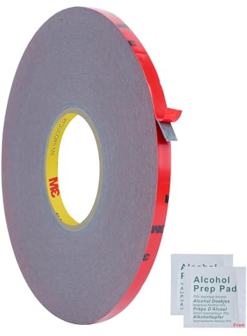 3M CP5108 doppelseitiges Klebeband Extra stark Profiband Acrylschaumband Schaumklebeband Metall lackierte Oberflächen Automobil Spoiler Seitenvisier (3M CP5108, 5mm x 33meter) similar to 3M 4229P