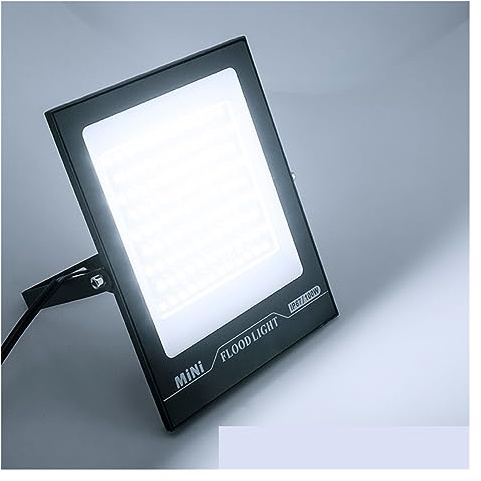 POOIQX Luz De Inundación LED 50W 100W 150W 200W IP67 Iluminación Exterior Impermeable Proyector LED Reflectores De Pared,Ilumina El áRea MáS Amplia(Cold White,100W)