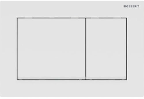 Geberit placa de accionamiento Omega30, para sistema de 2 cisternas, 115.080.11.1, Color: blanco