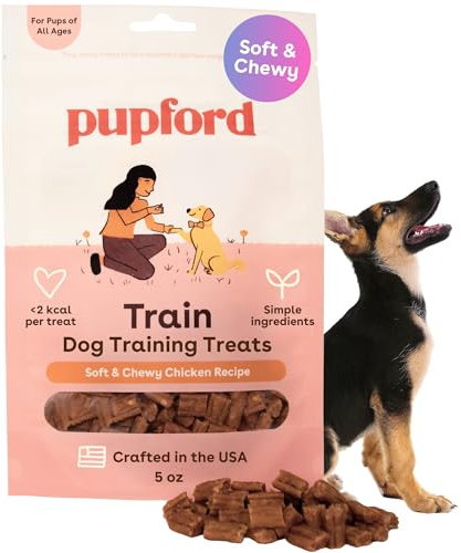 Pupford Soft & Chewy Training Treats for Dogs & Puppies (Chicken, 5 oz)