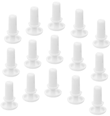 BUGUUYO 100pcs Plastic Expansion Buckle Car Microwave Rivet Replacement Microwave Button Fix Anchor Screws Drywall Anchors Self Drilling Door Trim Panel Clips Drywall Screws White Nylon
