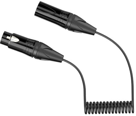 Avejjbaey Cavo audio retrattile a 3 poli a 3 poli per mixer microfono, trasparente