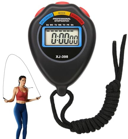 Cronometro sportivo digitale – Timer elettronico con misurazione precisa del per fitness, allenamento e attività sportive | Strumento multiuso per la gestione del in Repos